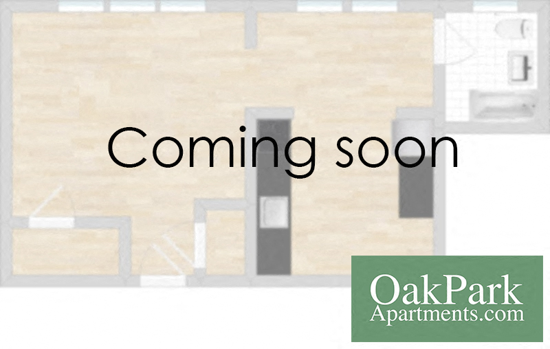 Floor plan for 2 beds, 1 bath, 950 sqft